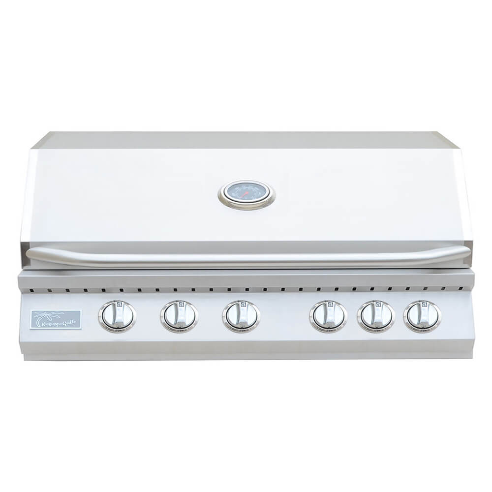 40-Inch Heavy-Duty 72K BTU LP/NG 5 Burner Grill with Built-In Stainless Steel Gas Grill (SAK73152)