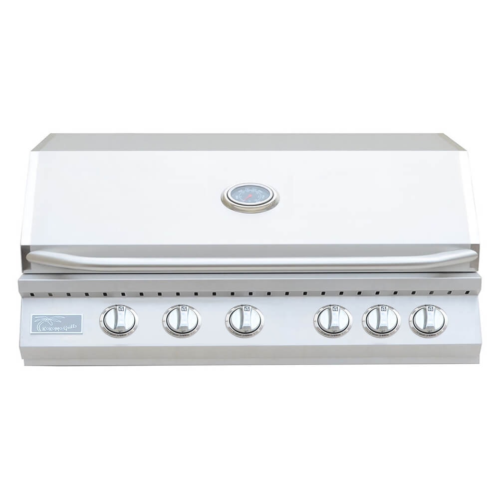 40-Inch Heavy-Duty 72K BTU LP/NG 5 Burner Grill with Built-In Stainless Steel Gas Grill (SAK73152)