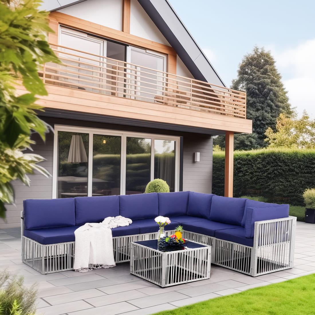 Axis Outdoor Sectional Sofa Wicker Set