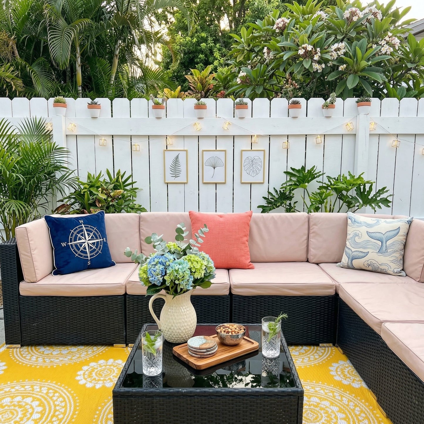 Axis Outdoor Sectional Sofa Rattan Set