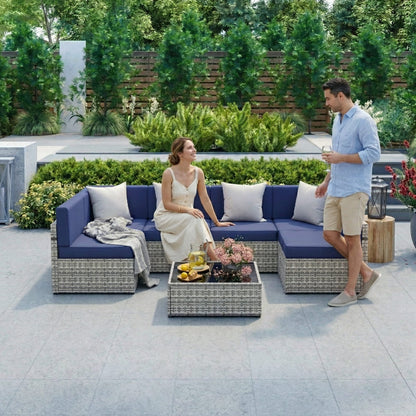 Axis Outdoor Sectional Sofa Rattan Set
