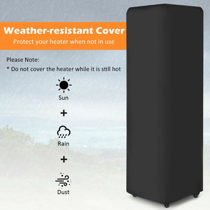 41,000  BTU Outdoor Propane Gas Patio Heater W/ Lockable Wheels (SAK98052)