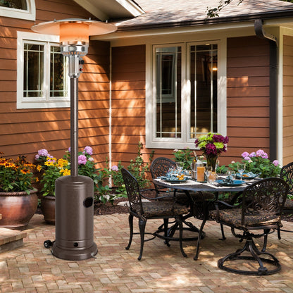 50,000 BTU Stainless Steel Propane Patio Heater with Tip over Protection