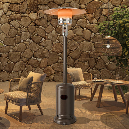 50,000 BTU Stainless Steel Propane Patio Heater with Tip over Protection