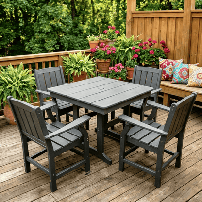 Corex HDPE Outdoor Dining Set, 5-Piece