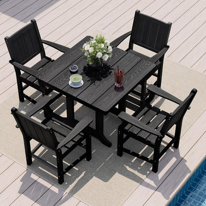 Corex HDPE Outdoor Dining Set, 5-Piece