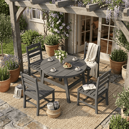 Corex HDPE Outdoor Dining Set, 5-Piece