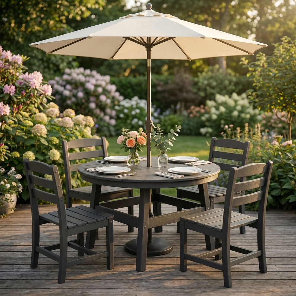 Corex HDPE Outdoor Dining Set, 5-Piece