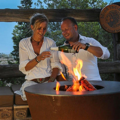 Arteflame ONE30 — 30″ One Series Flat-Top Charcoal Grill & Fire Bowl (Single-Piece CORTEN Steel)