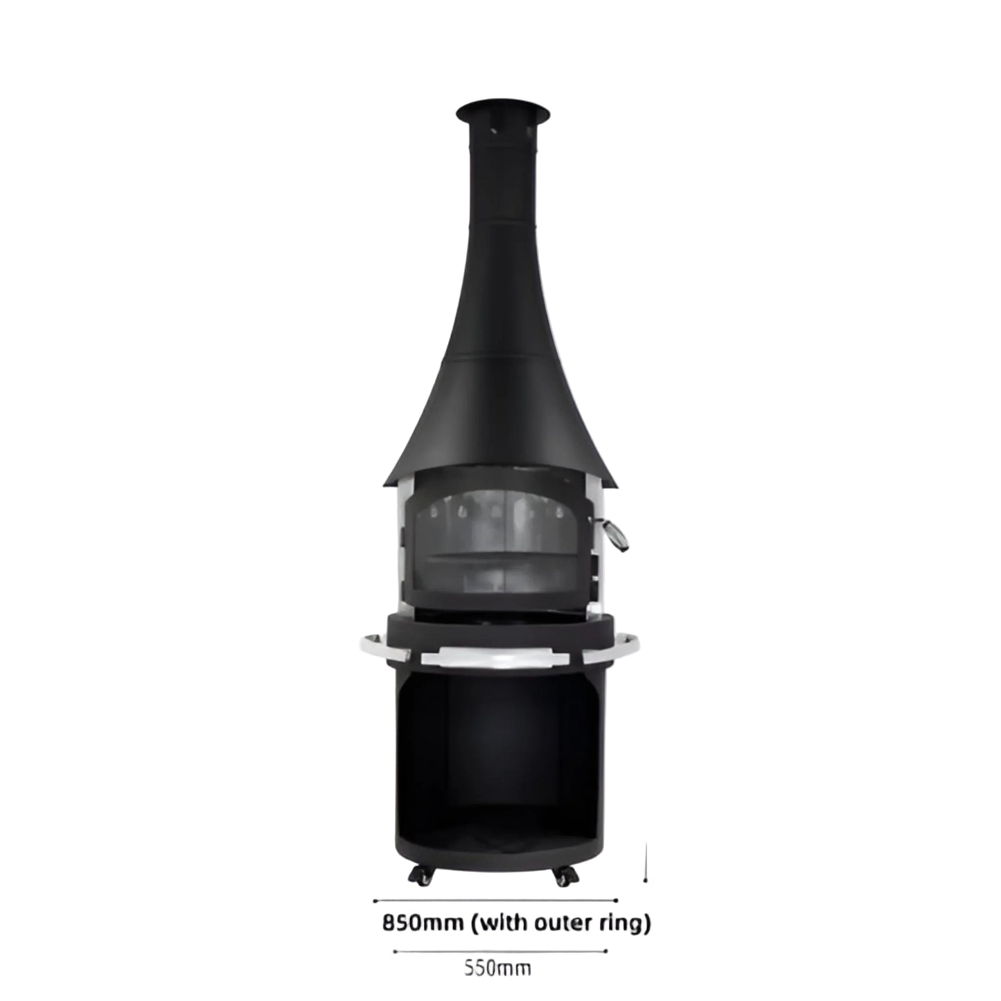 Nocturne Harbor Panoramic Chimenea Fireplace