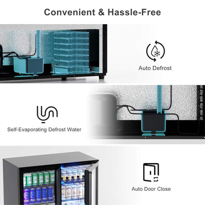 Industrial Freestanding Undercounter Beverage Refrigerator (SAK84019)