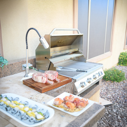 32-Inch Heavy Duty 60K BTU LP/NG 4 Burner Built-In Stainless Steel Gas Grill (SAK25317)