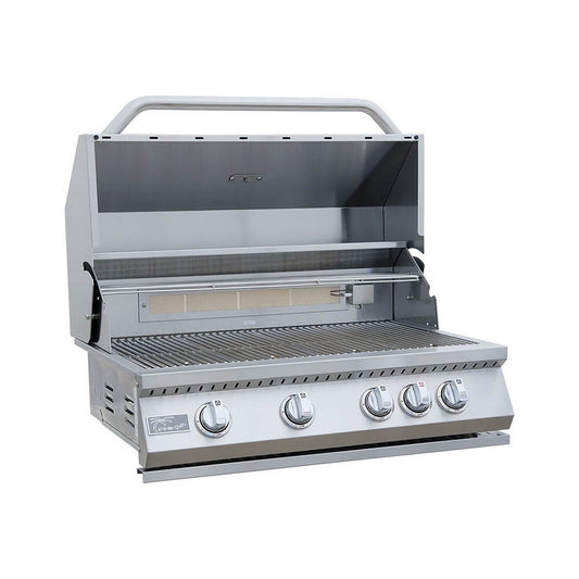 32-Inch Heavy Duty 60K BTU LP/NG 4 Burner Built-In Stainless Steel Gas Grill (SAK25317)