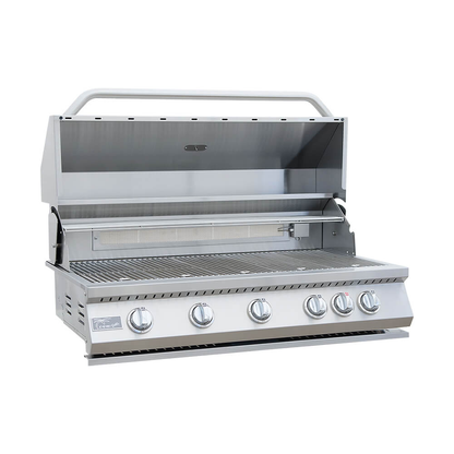 40-Inch Heavy-Duty 72K BTU LP/NG 5 Burner Grill with Built-In Stainless Steel Gas Grill (SAK73152)