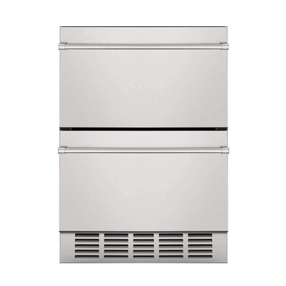 Premium 5.3 Cu.Ft Double Drawer Stainless Steel Built-In Wine Beverage Undercounter Refrigerator (SAK92576)