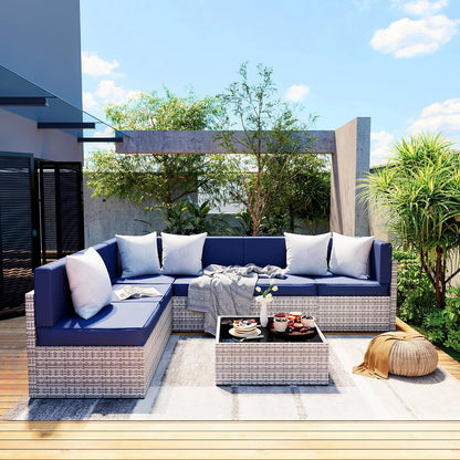 Axis Outdoor Sectional Sofa Rattan Set