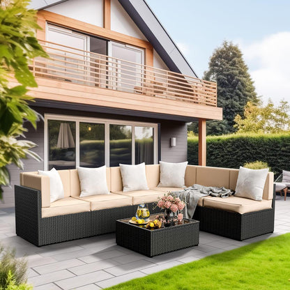 Axis Outdoor Sectional Sofa Rattan Set