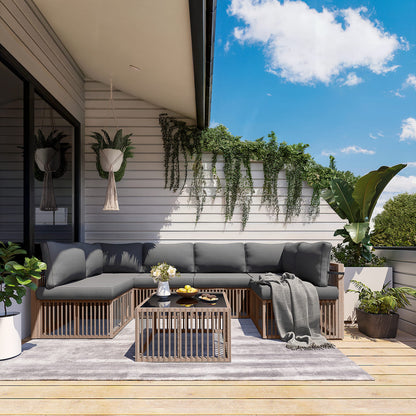 Axis Outdoor Sectional Sofa Wicker Set