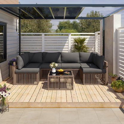 Axis Outdoor Sectional Sofa Wicker Set