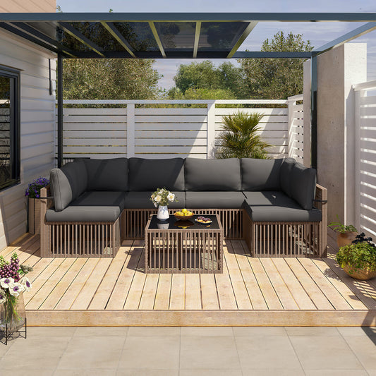 Axis Outdoor Sectional Sofa Wicker Set