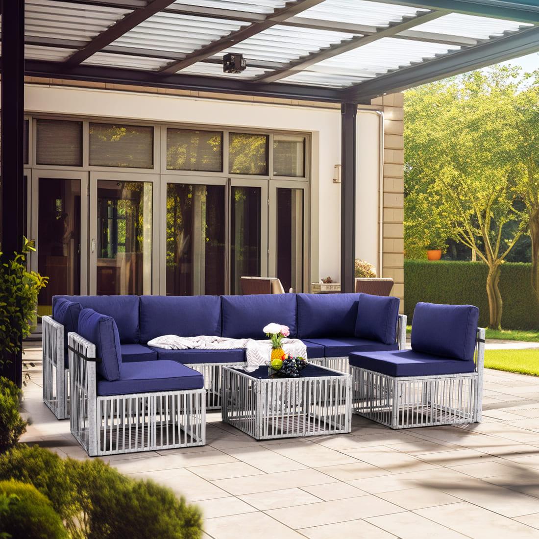 Axis Outdoor Sectional Sofa Wicker Set