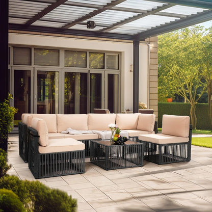 Axis Outdoor Sectional Sofa Wicker Set