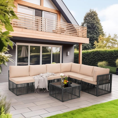 Axis Outdoor Sectional Sofa Wicker Set