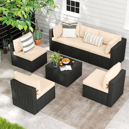 Axis Outdoor Sectional Sofa Rattan Set